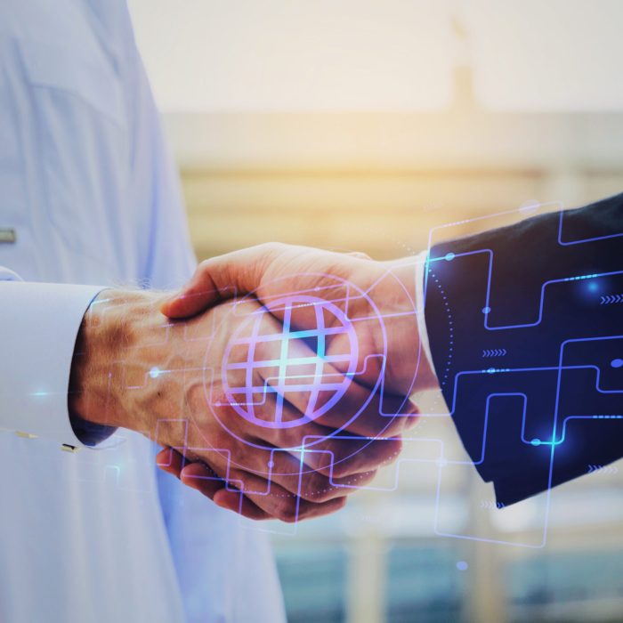Close,Up,Hand,Of,Young,Arabian,Man,In,White,Suit